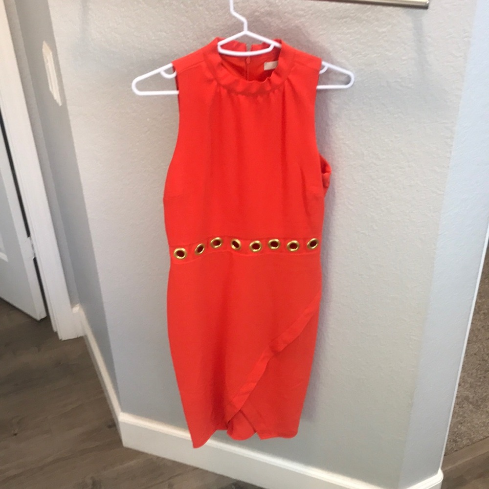 Gianni Bini orange and gold dress.